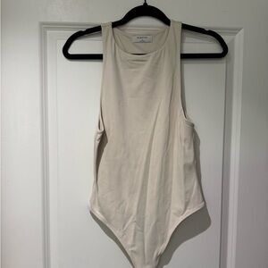 Babaton Cream Sleeveless Bodysuit